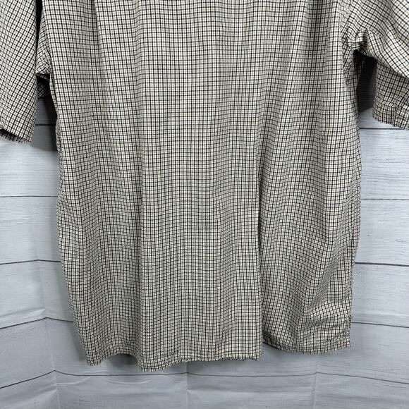 Columbia Mens size Large Short Sleeve Button Down Shirt Striped Checkered xm7120 - Picture 6 of 9